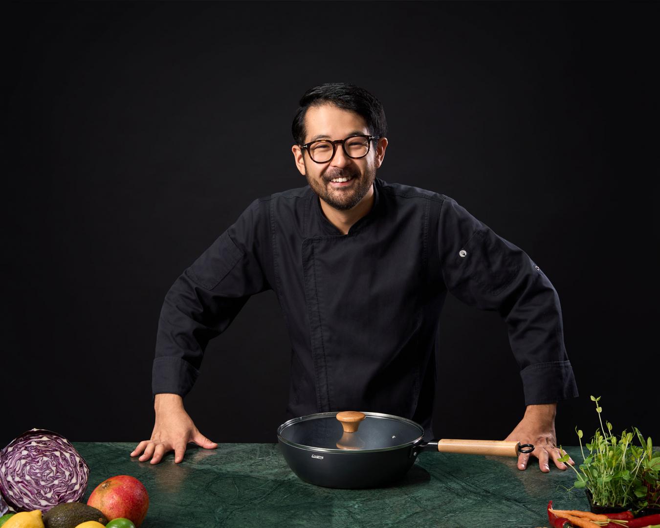 TIGAIE WOK ALUMINIU + CAPAC 28X8 CM, RIKITO WATANABE, SAMURAI - imagine 10