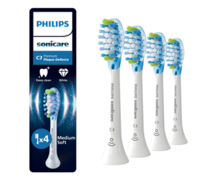 Rezerve PHILIPS Sonicare Plaque Defence HX9044/87, Pachet de 4 capete