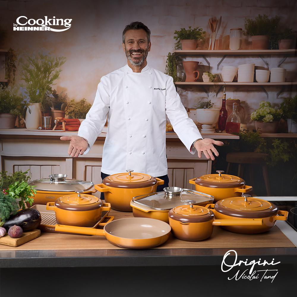 CRATITA ALUMINIU TURNAT + CAPAC 20x10 CM, 2.4L, NICOLAI TAND, - imagine 9