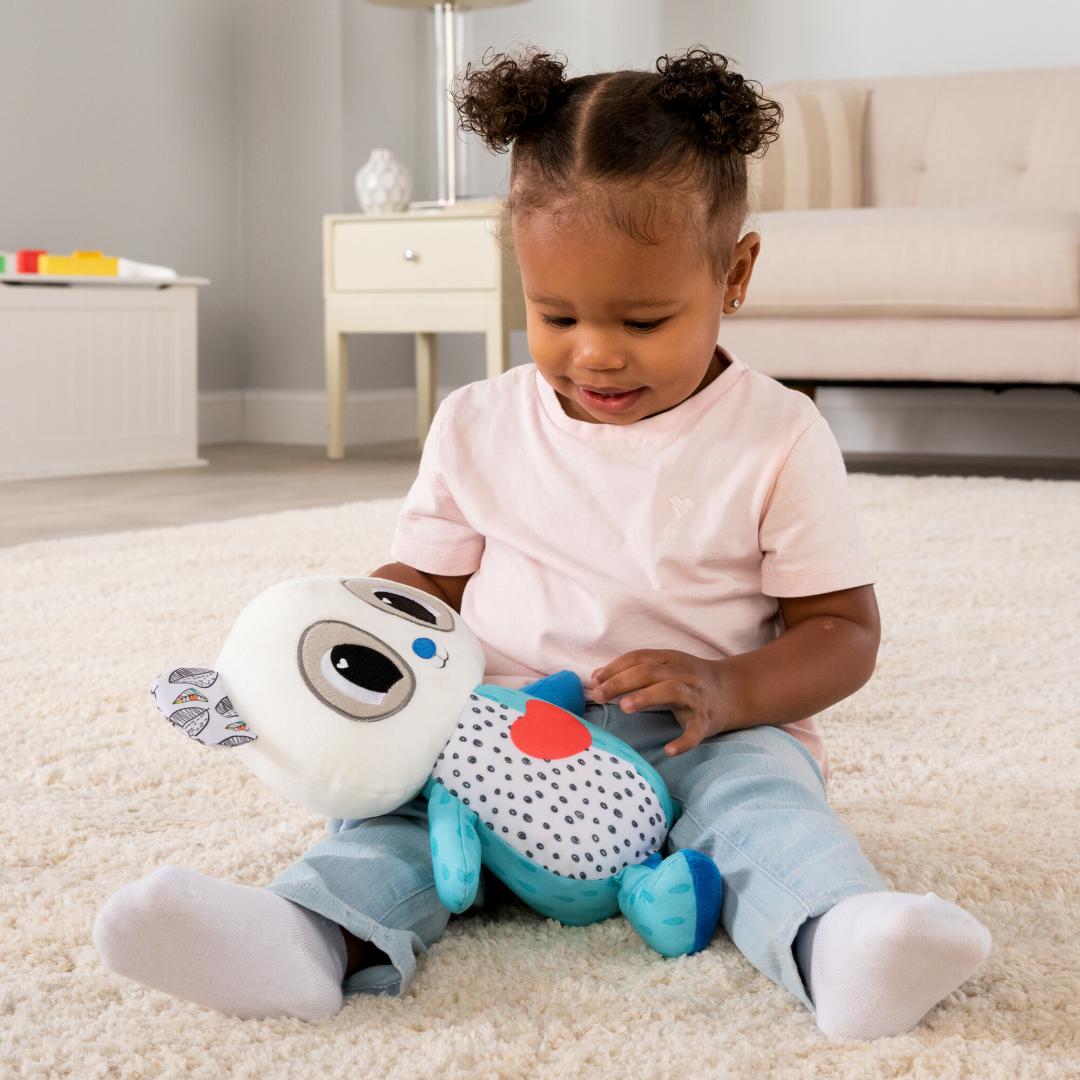 URSULET DE PLUS CU INIMA, LUMINI, SUNETE SI VIBRATII, LAMAZE - imagine 5