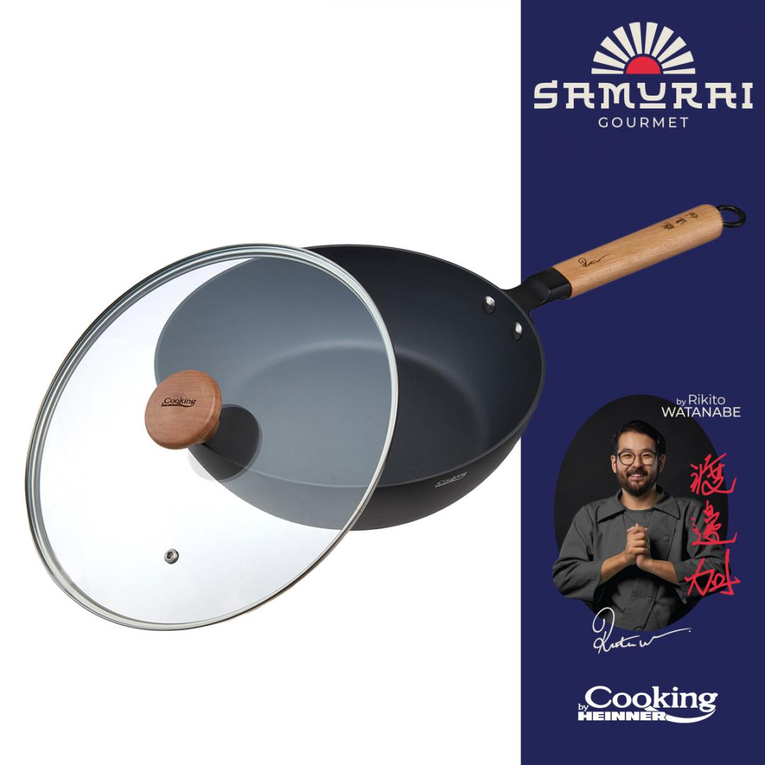TIGAIE WOK + CAPAC 24X7.5 CM, RIKITO WATANABE, SAMURAI GOURMET, - imagine 4