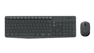 Kit Tastatura + mouse wireless Logitech MK235, interfata USB, distanta