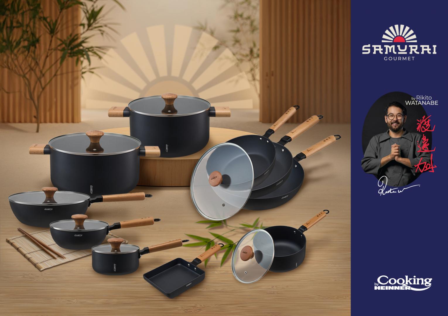 TIGAIE WOK + CAPAC 24X7.5 CM, RIKITO WATANABE, SAMURAI GOURMET, - imagine 6