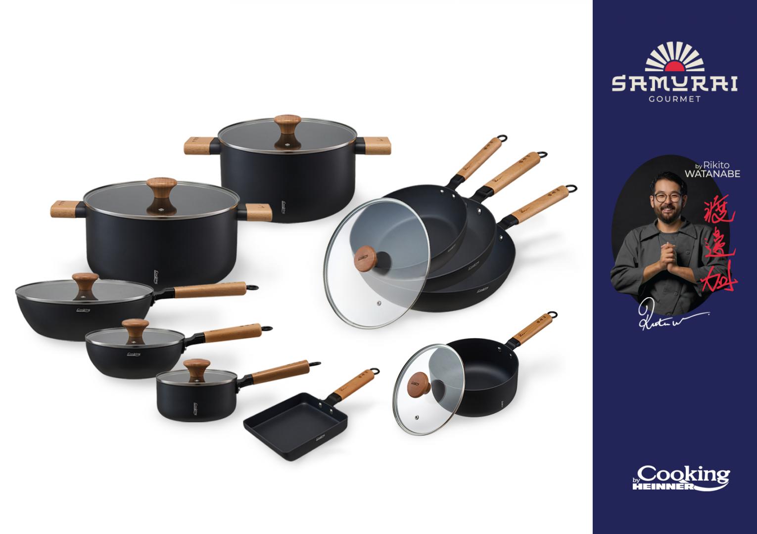 TIGAIE WOK + CAPAC 24X7.5 CM, RIKITO WATANABE, SAMURAI GOURMET, - imagine 5