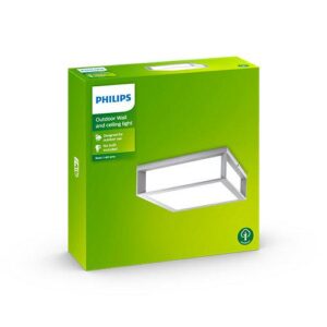 Plafoniera pentru exterior Philips Skies, 2xE27, max 2x42W, IP44 ,260x260x81mm,