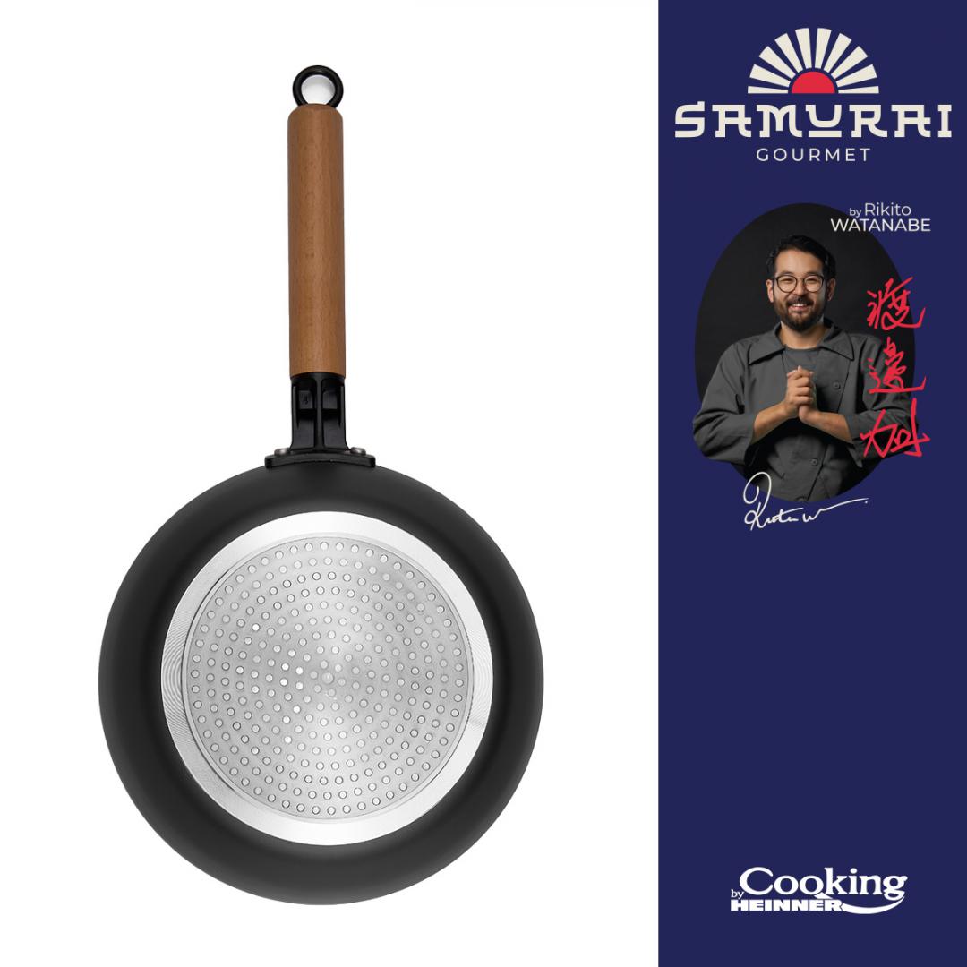 TIGAIE WOK + CAPAC 24X7.5 CM, RIKITO WATANABE, SAMURAI GOURMET, - imagine 3