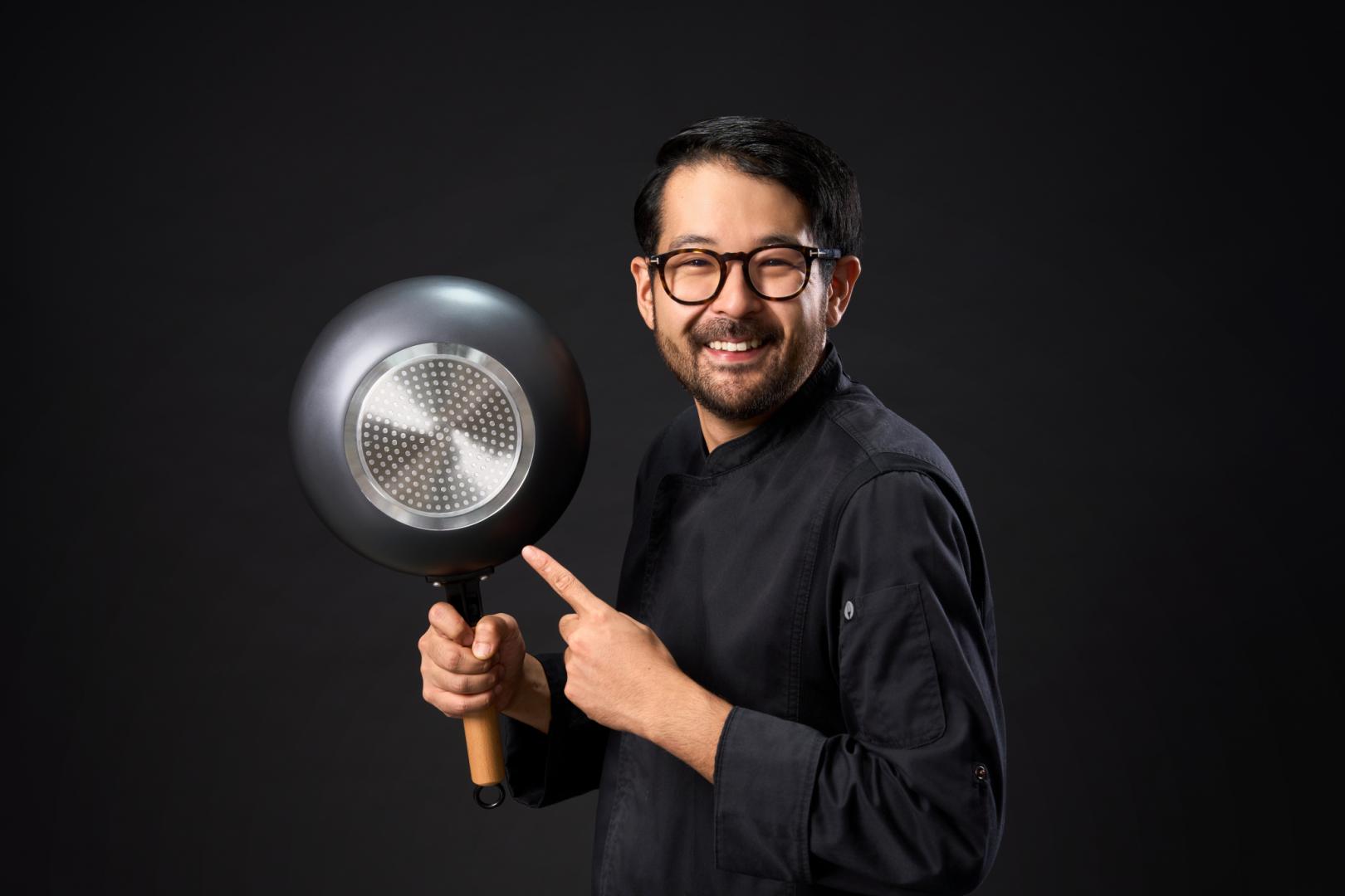 TIGAIE WOK ALUMINIU + CAPAC 28X8 CM, RIKITO WATANABE, SAMURAI - imagine 8